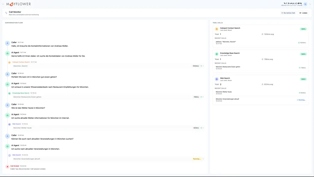 Realtime VoiceAI: Call Monitor